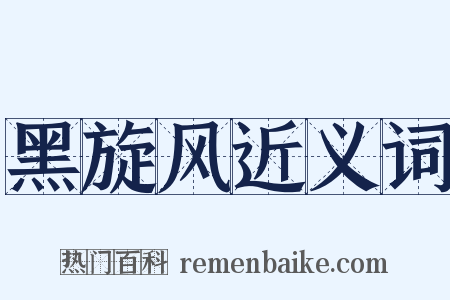 黑旋风近义词是什么意思的图片